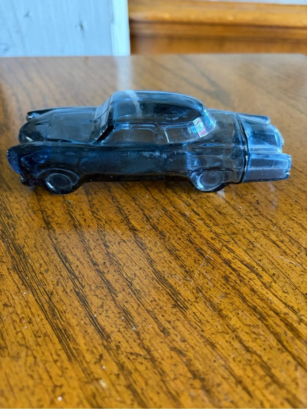 Avon Blue Glass '51 Studebaker' Wild Country After Shave Bottle